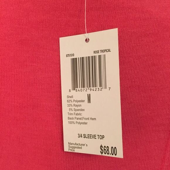 Grace Elements Rose Pink Open Back Tunic New - Picture 6 of 8